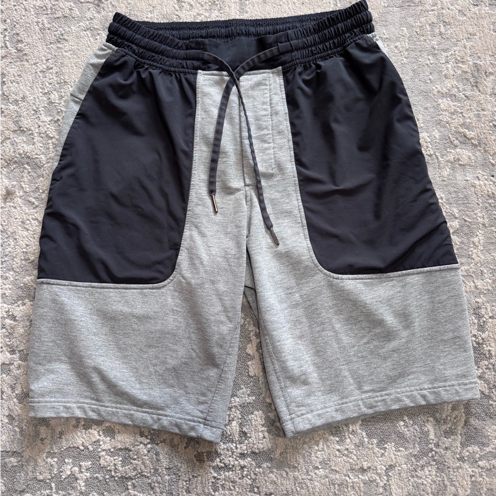 Lululemon Athletica Black and Gray Athletic Shorts